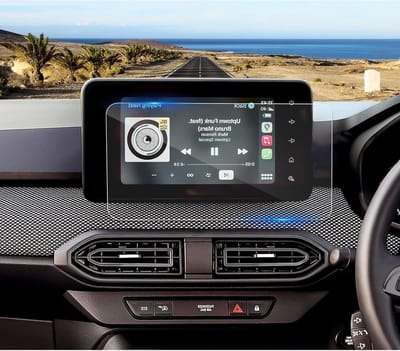 Navigatiescherm Beschermfolie voor 8 Inch GPS, Tempered Glass, 9H Krasbestendig, Geschikt voor Dacia Jogger en Logan 3 (2021-2024)