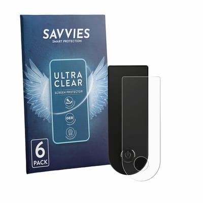 Savvies - Screenprotector voor Xiaomi Electric Scooter 6 Lite - Folie Beschermfolie transparant 6 Stuks