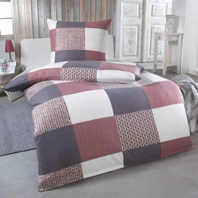 Microvezel Beddengoed - Zacht Dekbedovertrek - Warm Slapen - Huidvriendelijk Ademend - 155x220 cm - Design 6