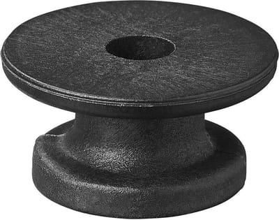 ProPlus Koordhouder - Rond - Kunststof - Zwart - Ø 19/25 x 13 mm