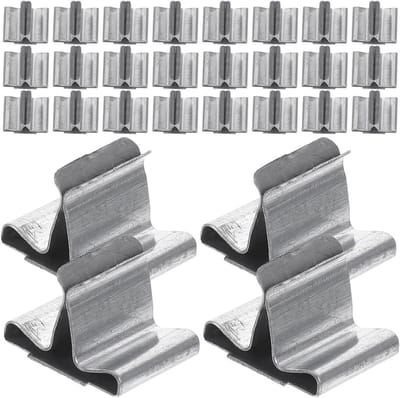 100 Stuks Metalen Wick Base Clips voor Kaarsen Maken - Stabiele Wick Tabs en Houder van Zilver Ijzer