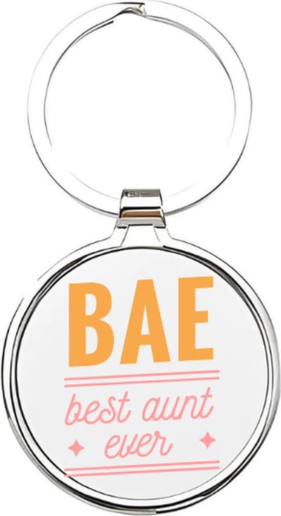 Akyol - De beste tante Sleutelhanger - tante - De liefste tante - Tante sleutelhanger - sleutelhanger - Sleutelhanger voor tantes - Familie sleutelhanger - verjaardagscadeautje - cadeau voor de liefste tante - Aunt - 4 x 7,5 CM