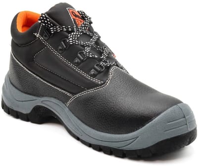 GEKO Hoge veiligheidsschoenen - S1P - Zwart - Maat 46 - Antislip en Ademend