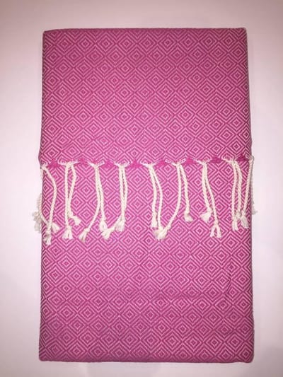 De Witte Lietaer Diamond Hamamdoek - Pink 90x172
