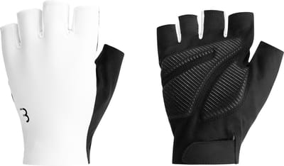 BBB Cycling HighSupport - Fietshandschoenen Zomer - 10 - 25 °C - Volledige Padding - Antislip Handpalm - Unisex Wielrenhandschoenen - Wit