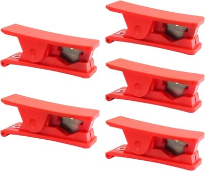 5-delige PVC Buis Cutter Set voor Nylon en Pneumatische Slangen tot 19mm OD, Ideaal voor Thuisgebruik en Professionele Klussen