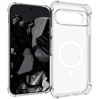 ShieldCase magnetisch telefoonhoesje geschikt voor de Google Pixel 9 Pro XL hoesje - Transparante back cover - Telefoonhoesje geschikt voor magnetische accessoires (transparant)