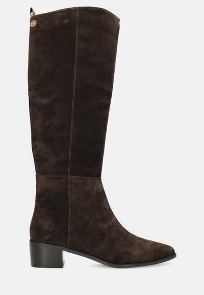 Fred De La Bretoniere - Frolly Slob Boot Suède Donkerbruin - Maat 38