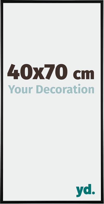 Your Decoration - Fotolijst 40x70 cm - Aluminium - Zwart Mat - Kent
