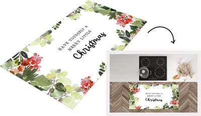 Keukenloper - Loper keuken - Natuur - Kerstmis - Quote - 120x60 cm - Keukenloper vinyl