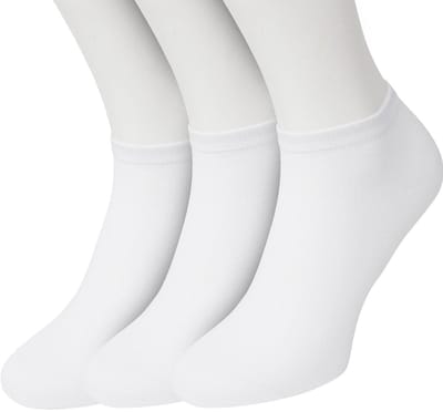 Bonnie Doon Sneakersokken Heren Wit maat 40/46 - 3 paar - Basis Korte Sokken - Gladde Naden - Enkel Sokken - Uitstekend Draagcomfort - Enkelsokken - Sneaker Sokken - 3-pack - Multipack - Effen - White - OL8120013.103