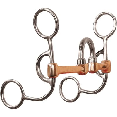 Mors western snaffle voor paard in roestvrij staal Metalab