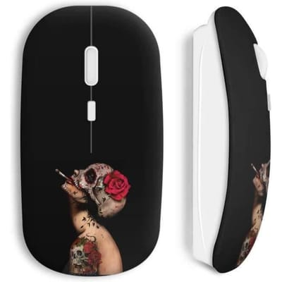 Souris Sans Fil Dark Girl Roses