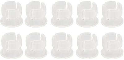 Dailygoody - LED-lamphouder - 5 Mm Diodehouder - Eenvoudig te installeren - Wit - Slijtvaste standaardmaat - 200 stuks in set - Geschikt voor verlicht...