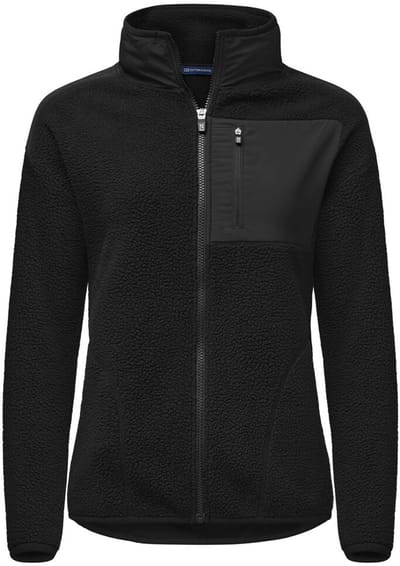 Cutter & Buck Cascade Sherpa Fleece Dames 351471 - Zwart - 40/L