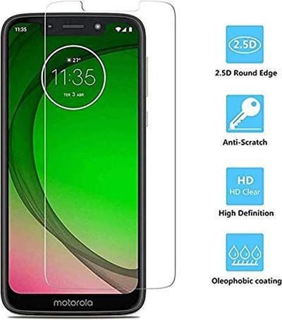 2 Stuks Screenprotector Tempered Glass Glazen Gehard Screen Protector 2.5D 9H (0.3mm) - Geschikt Voor: Motorola Moto G7 Play