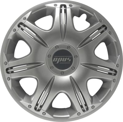 Carpoint Wieldoppen Opus 13 Inch Abs Zilver Set Van 4