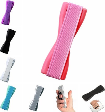 Sling grip Smartphone anti-slip greep - LB-454 Universele ring vinger telefoon houder - Vingergreep - Vingerhouder Elastische Band Zelfklevende finger holder - Roze