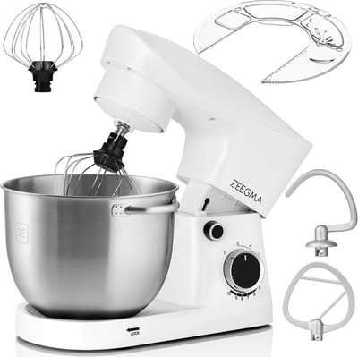 Multifunctionele Keukenmachine 1500W met 5,2L Kom - 10 Snelheden en Diverse Hulpstukken
