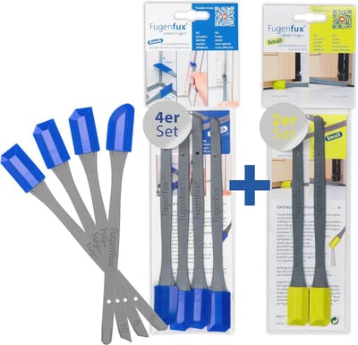 Combi-meester-set voegenverwijderaars 4-delig + klein – Voegengladder voor elke maat – Voegentrekker met revolutionaire punt voor nauwkeurige afwerking