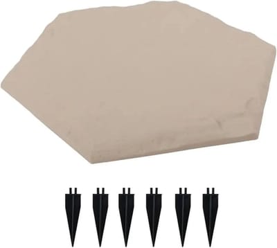Stapstenen Tuin - Decoratieve Stenen - Pad Aanleggen - Weerbestendig Ontwerp - Zeshoekig - Beige