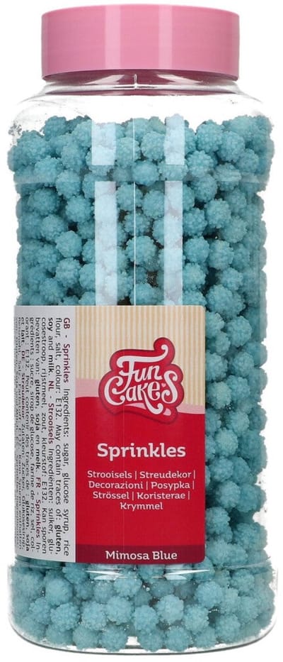 FunCakes Suikerdecoraties - Mimosa - Blauw - 500g - Eetbare Taartdecoratie