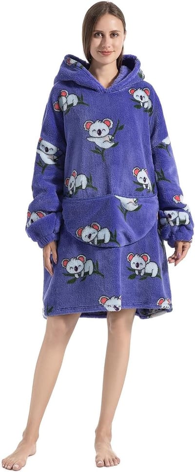 Oversized draagbare hoodiedeken - super warme en geweldige knuffeldeken voor volwassenen