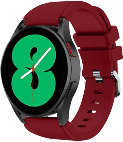Strap-it Siliconen bandje - geschikt voor Samsung Galaxy Watch 7 (40 & 44mm) / Galaxy Watch 6 (Classic) / Galaxy Watch 5 / 5 Pro / Watch 4 / 4 Classic / Watch FE / Garmin Vivoactive 3/5 - geschikt voor Galaxy Watch 4-5-6 alle varianten - bordeaux