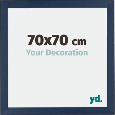 Your Decoration - Fotolijst 70x70 cm - MDF - Donkerblauw Geveegd - Mura