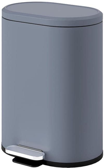 Keukenafvalemmer - Pedaalemmer - Hygiënisch Afval - Zachte Sluiting - 6 Liter - Grijs
