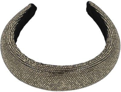 Haarsoires Haarband Diadeem 3,5cm – Dik Gevuld – Glitter – Goud