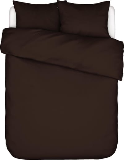 ESSENZA Minte Dekbedovertrek Chocolade - Lits-Jumeaux - 240x200/220 cm