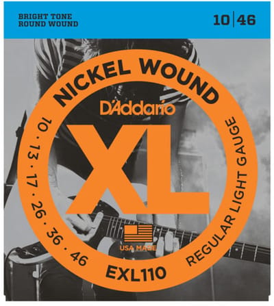 D'Addario EXL110 - Snarenset voor elektrische gitaar .010 -.046