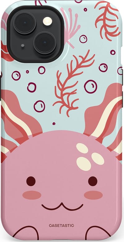 Casetastic Hoesje Geschikt voor Apple iPhone 15 Magsafe - Stijlvolle Beschermende Duo-layer Case - Axolotl knuffels