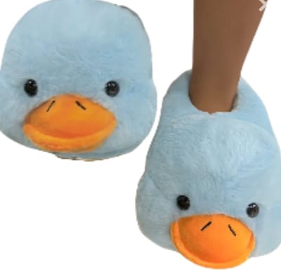 Grappige pantoffels | Blauwe eenden sloffen | One size fits all maat 32 t/m 38 voor Kinderen, Dames en Heren | Pantoffel dierensloffen | Pluche dierenpantoffels | zachte binnenschoenen | Sloffen en Pantoffels maat 32, 33, 34, 35, 36, 37, 38