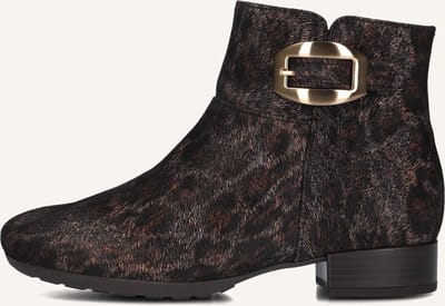 Gabor 714.1 Enkellaarsjes - Enkelboots met rits - Dames - Bruin - Maat 35,5