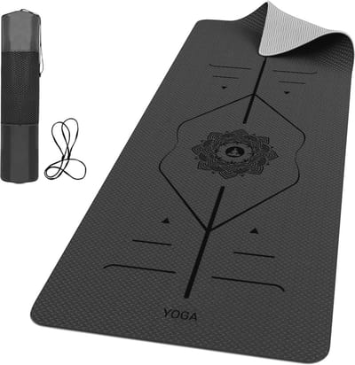 Dikke 6 mm Antislip Yogamat met Draagtas - Perfect voor Yoga, Pilates en Fitness