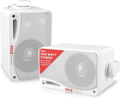 Draadloze Bluetooth Luidsprekers - Waterdichte 3-Weg Actieve Speakers voor Patio en Binnengebruik - 200 Watt