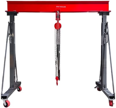 Portaalkraan 3T + kettingtakel en balkenklem MW Tools PTLK3-SET3000