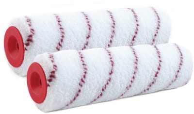 Sorex Muur verfroller - 2x - anti spat - vacht - polyester - geweven - pluisvrij - 7,2 x 18 cm