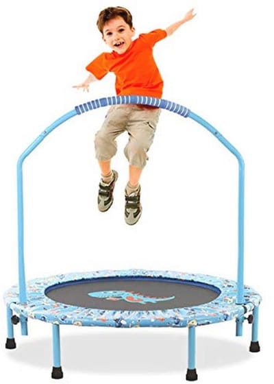 Trampoline voor Kinderen Ø 96 cm - Veilig en Verstelbaar voor Binnen - Ideaal voor Fitness en Spel