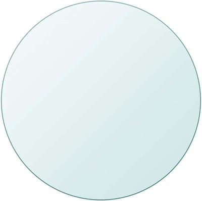 Tafelblad Glas Rond - Tafel Protector Cover - Tafel Beschermen - Gehard Glas - 50 cm - Transparant