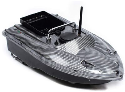 DYNA® Voerboot Karper – Voerboot Met 1,5 Kg Laadvermogen – Inclusief Accu - Zwart - 49cm x 27cm x 16cm