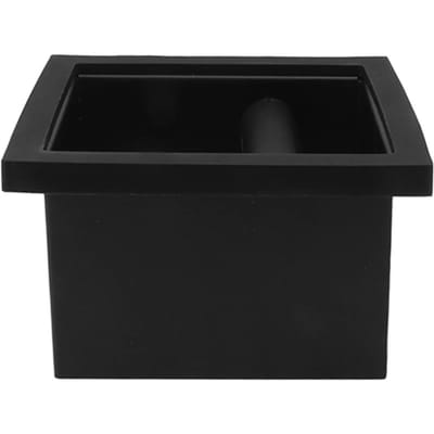 Koffieprut Afklopbak Schacht RVS Ingebouwd Desktop Bodemloos Afkloppen Slakkenemmer voor black