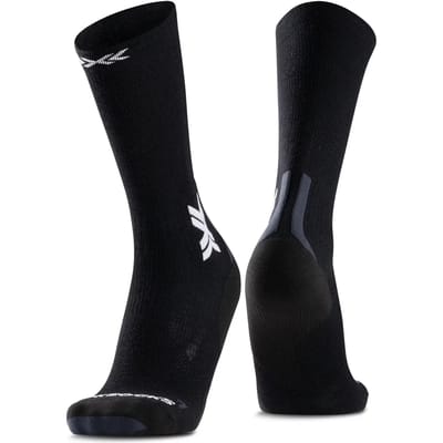 X-Socks Run Discover Merino Crew Hardloopsokken X Black/Light Grey 39-41