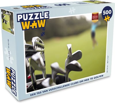Puzzel Een tas van verschillende clubs om mee te golfen - Legpuzzel - Puzzel 500 stukjes