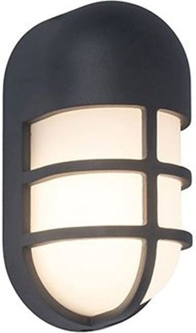 LUTEC Bullo - LED wandlamp voor buiten - Premium aluminium - 1100Lm krachtig licht - 3000K warm wit licht - IP54 extra weerbestendig - Donkergrijs