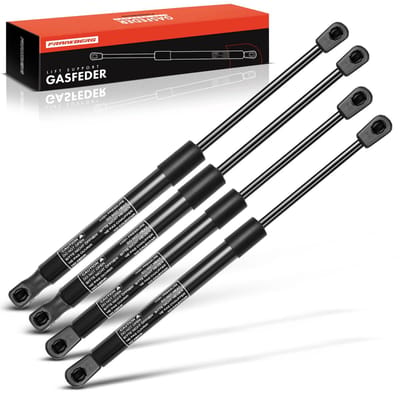 Frankberg 4x gasveer motorkap achterklep voor Audi TT 8J 2007-2014