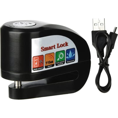 Y801 Slimme Bluetooth Motorfiets Fiets Slot APP Sleutelloos Diefstal Lock (Schijfremslot) gray