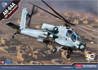 Academy Modelbouwpakket Militaire voertuigen - 12129 AH-64A ANG South Carolina Heli Plastic - 1:35 - Modelbouw